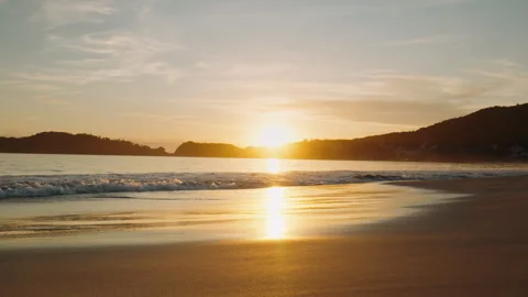 Sunset on the beach Stock Footage 309725090