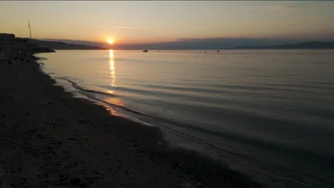 Sunset on the beach Stock Footage 310461992