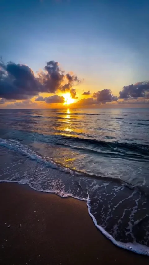 Sunset on the beach Video stock 326088620