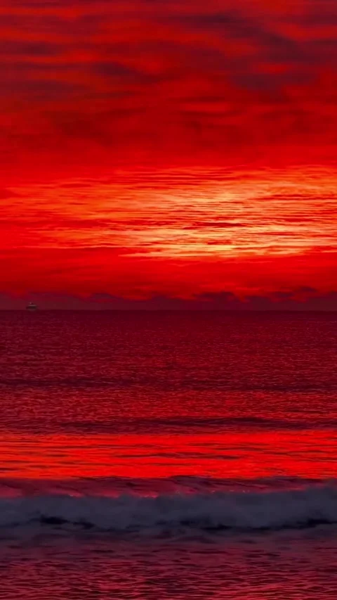 Sunset on the beach Stock Footage 326331320