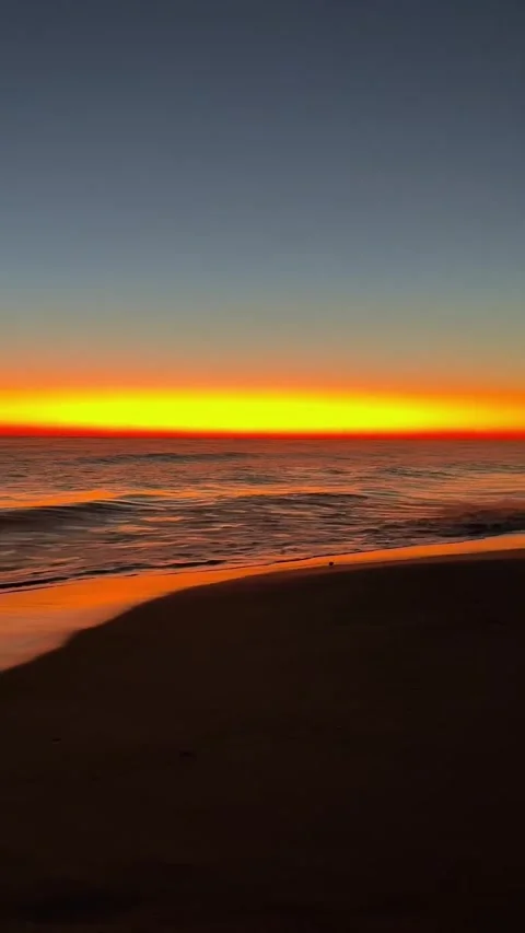 Sunset on the beach Stock Footage 326332377