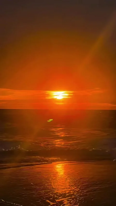 Sunset on the beach Video stock 326332939