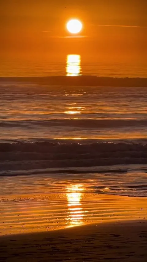 Sunset on the beach Video stock 326335922