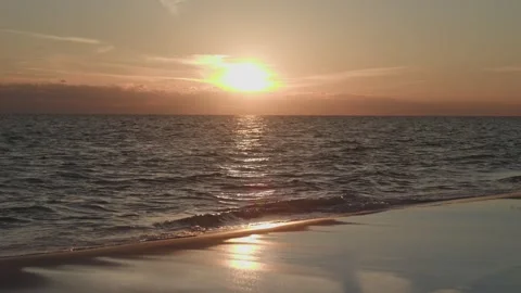 Sunset at The Beach Stock Footage 328169250