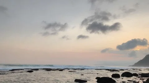 Sunset on the beach Stock Footage 341662518