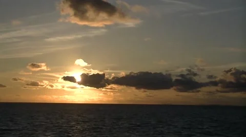 Sunset beach Harlingen, Netherlands. Timelapse with clouds Stock Footage 66439705