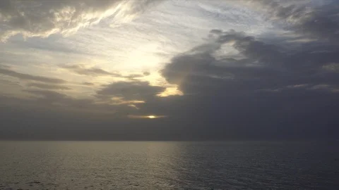 Sunset on the beach in Israel Stock Footage 88866822