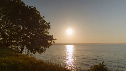 Sunset beach landscape Stock Footage 200850358