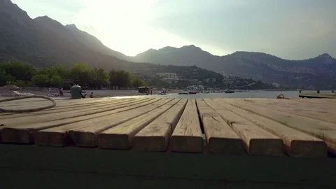 Sunset at the beach, Marmaris Stock Footage 80924997