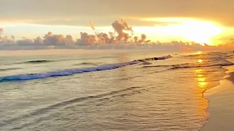 Sunset Beach Oranye 動画素材 245373666