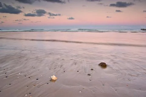 Sunset beach Stock Photos