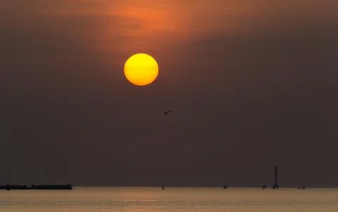 Sunset beach Stock Photos