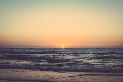 Sunset beach Stock Photos