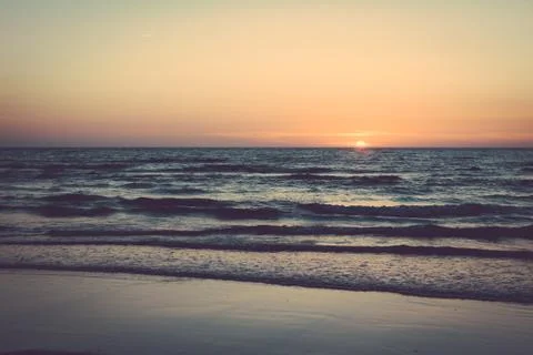 Sunset beach Stock Photos