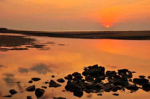 Sunset at the beach Фото