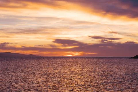 Sunset on the beach  Stock Photos