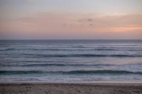 Sunset on the beach Stock Photos