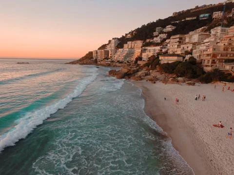 Sunset on the beach Stock Photos