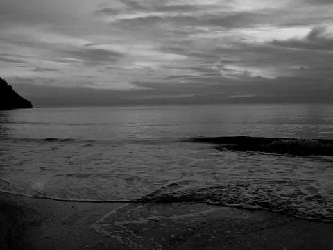 Sunset in the beach Foto stock