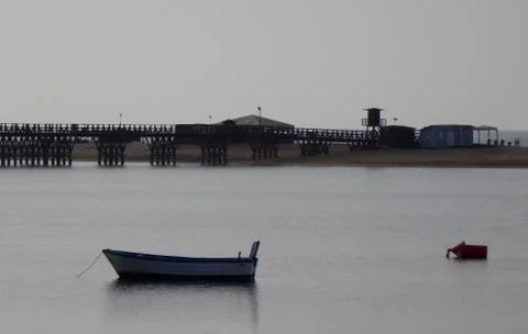 Sunset on the beach Stock Photos