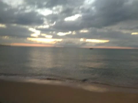 Sunset on the beach Stock Photos