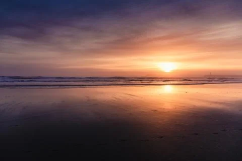 Sunset beach Stock Photos