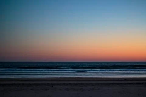 Sunset on the beach Stock Photos
