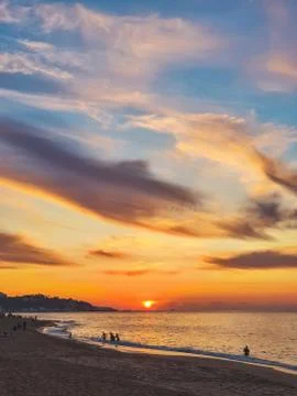 Sunset at the beach 写真素材