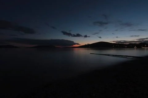 Sunset on beach Stock Photos
