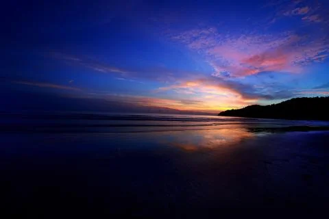 Sunset beach Stock Photos