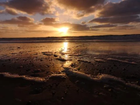 Sunset beach Stock-Fotos