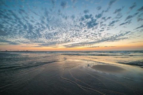 Sunset at the Beach Stock Photos