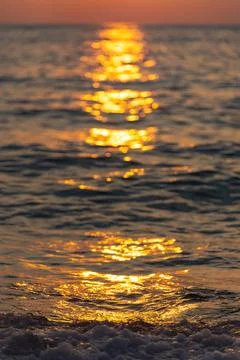 Sunset on the beach Stock Photos