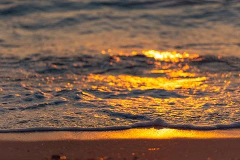 Sunset on the beach Stock Photos