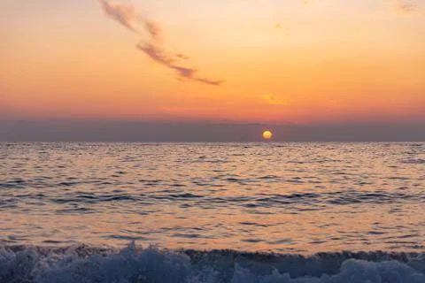 Sunset on the beach Stock Photos