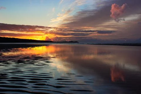 Sunset Beach Stock Photos