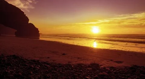 Sunset beach Stock Photos