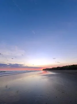 Sunset At A Beach Stock Photos