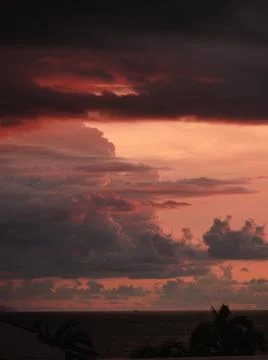 Sunset at the beach Stock Photos