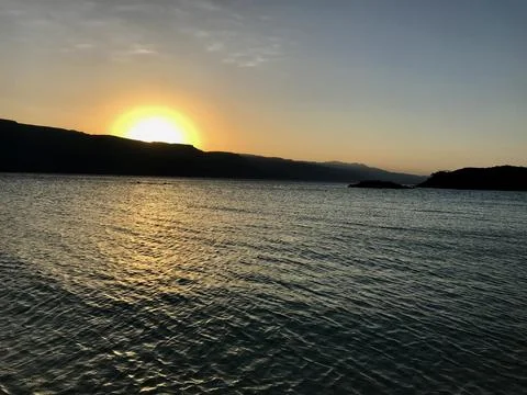 Sunset on the beach Stock-Fotos