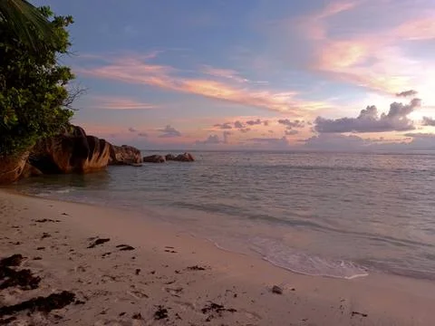 Sunset on the beach Stock-Fotos