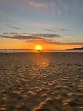 Sunset beach  Foto stock