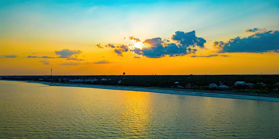 Sunset on the Beach Stock Photos