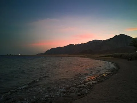 Sunset at the beach Stock Photos