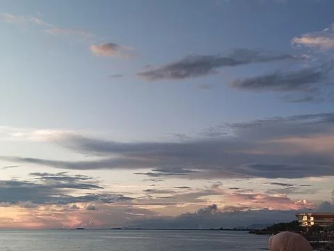 Sunset on the beach Stock Photos