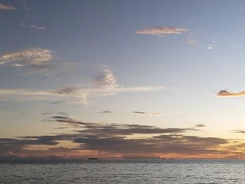 Sunset on the beach Stock Photos