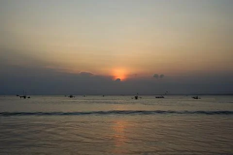 Sunset at the Beach Stock Photos