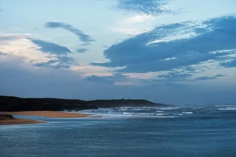 Sunset on the beach Stock Photos