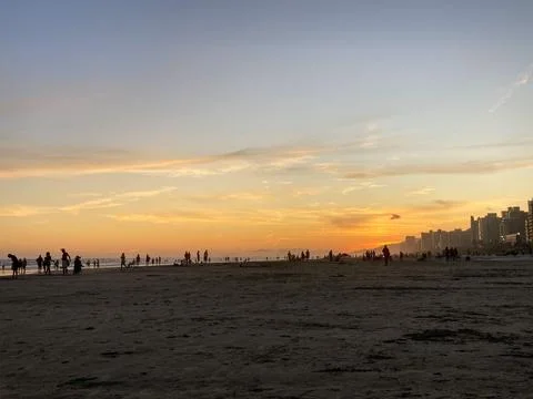 Sunset on the beach Stock-Fotos