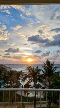 Sunset on the Beach Stock Photos